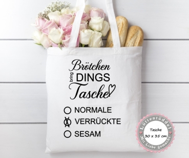 Brötchen Brottasche Beutel Brötchen Bring Tasche von Lüttentüddel®